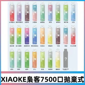 XIAOKE梟客7500Puffs可發光拋棄式大容量電子煙|跑馬燈一次性